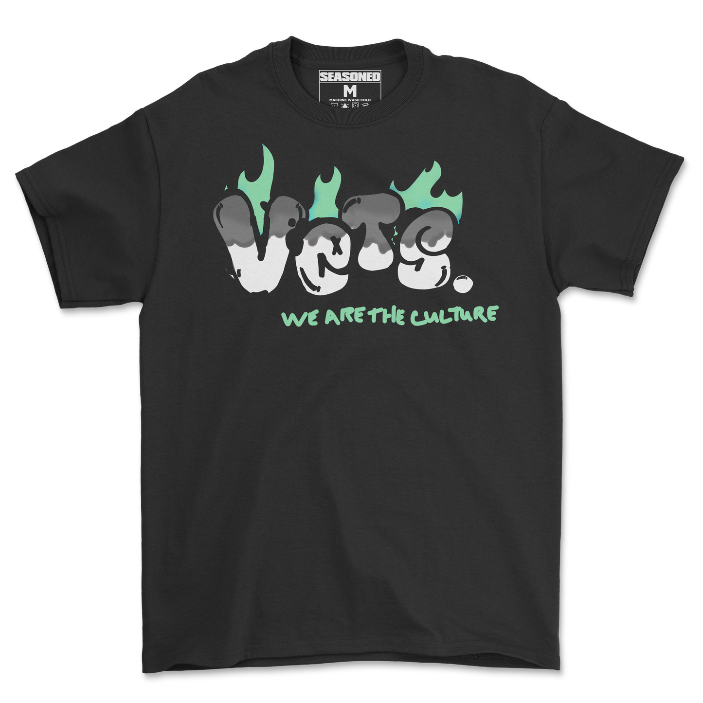 Vets Flame Tee (Black)