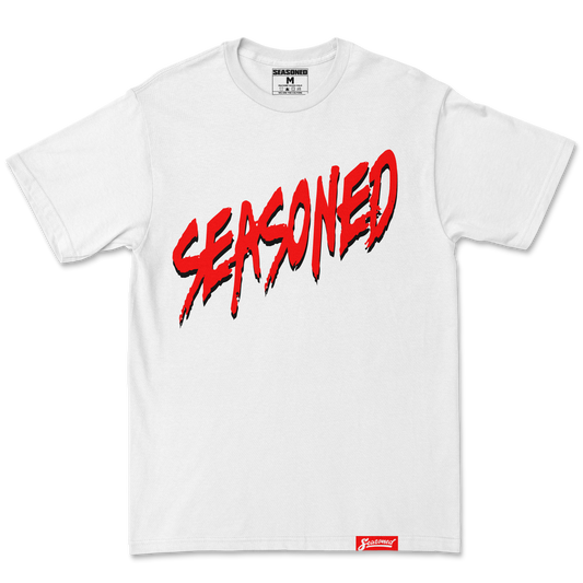 Watch Tee (White/Red)