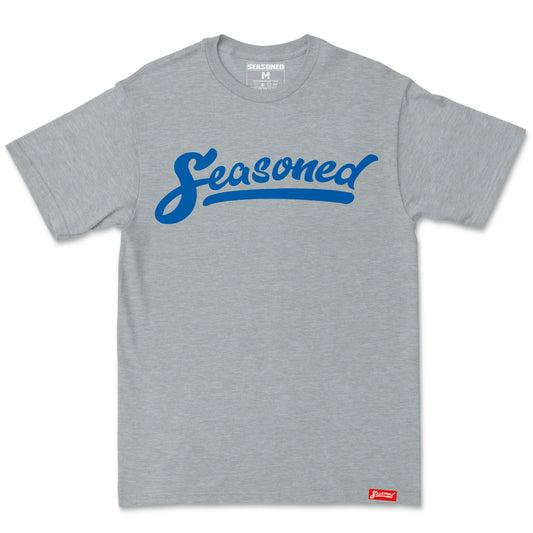 Seasoned OG Tee (Gray/Royal Blue)