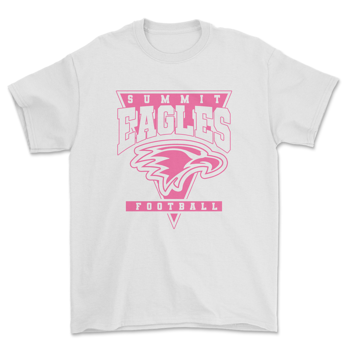 Summit Football Pink Out Tee (White)