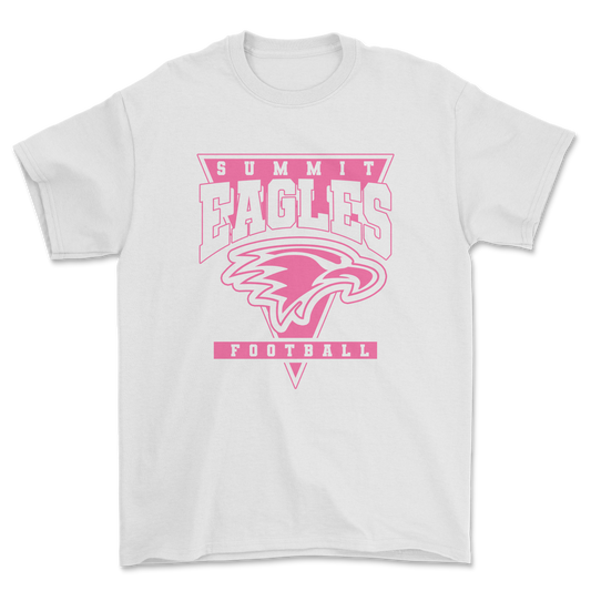 Summit Football Pink Out Tee (White)